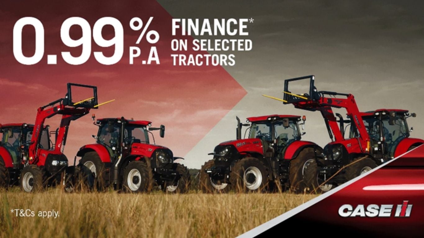 0.99% P.A financing on selected tractors